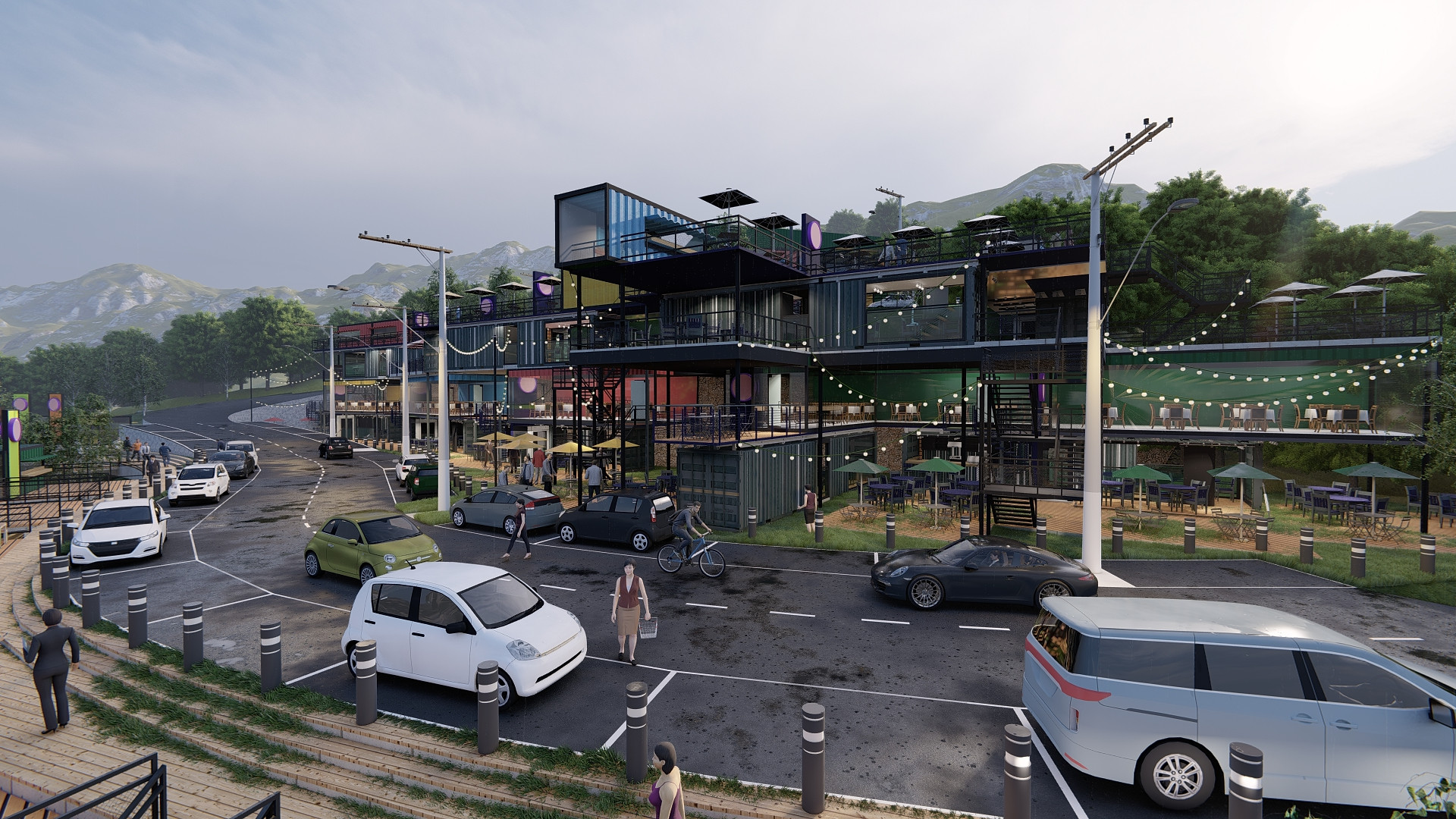 Container Retail, Multipurpose Hall & F&B Complex